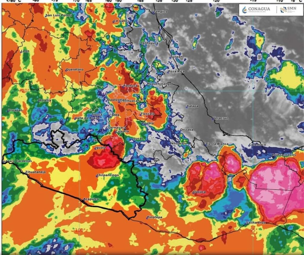 Pronostica PC lluvias fuertes en Guerrero