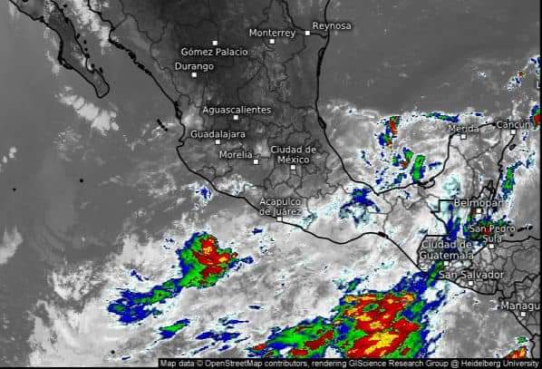 Vigilan zona de inestabilidad con potencial ciclonico al sur de Oaxaca y Guerrero