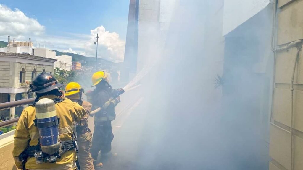 Simulacro sismo incendio ayuntamiento Chilpancingo