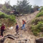 Evalúa PC riesgos por deslizamiento de ladera en colonia de Chilpancingo